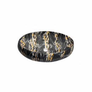 حوض ديكور بيضاوى رخامي بالطابق 40*60 سم